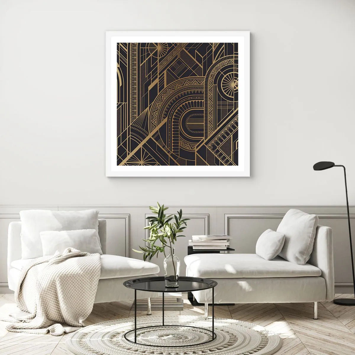 Poster in einem weißen Rahmen - Konzepte, Ideen, Pläne - 60x60 cm