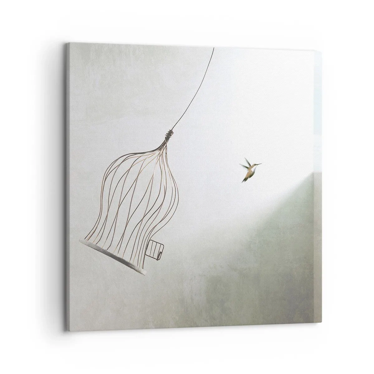 Bild auf Leinwand - Leinwandbild - In seinem Element - 50x50 cm