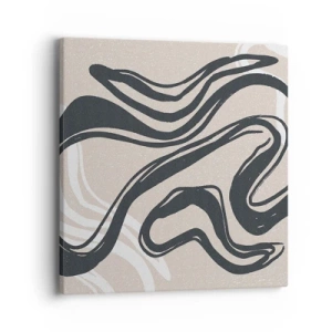 Bild auf Leinwand - Leinwandbild - Vervielfachter Ausdruck - 40x40 cm