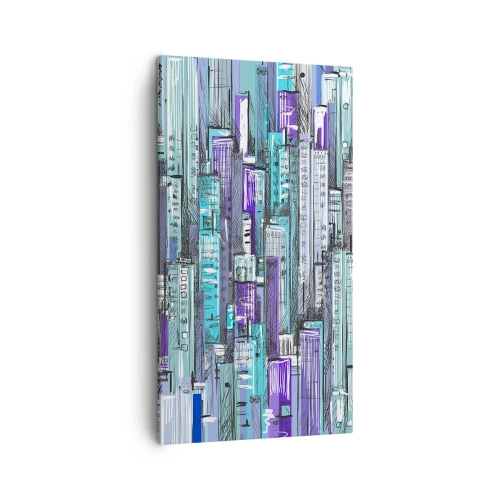 Bild auf Leinwand - Leinwandbild - Bläulich von dem Himmel - 45x80 cm