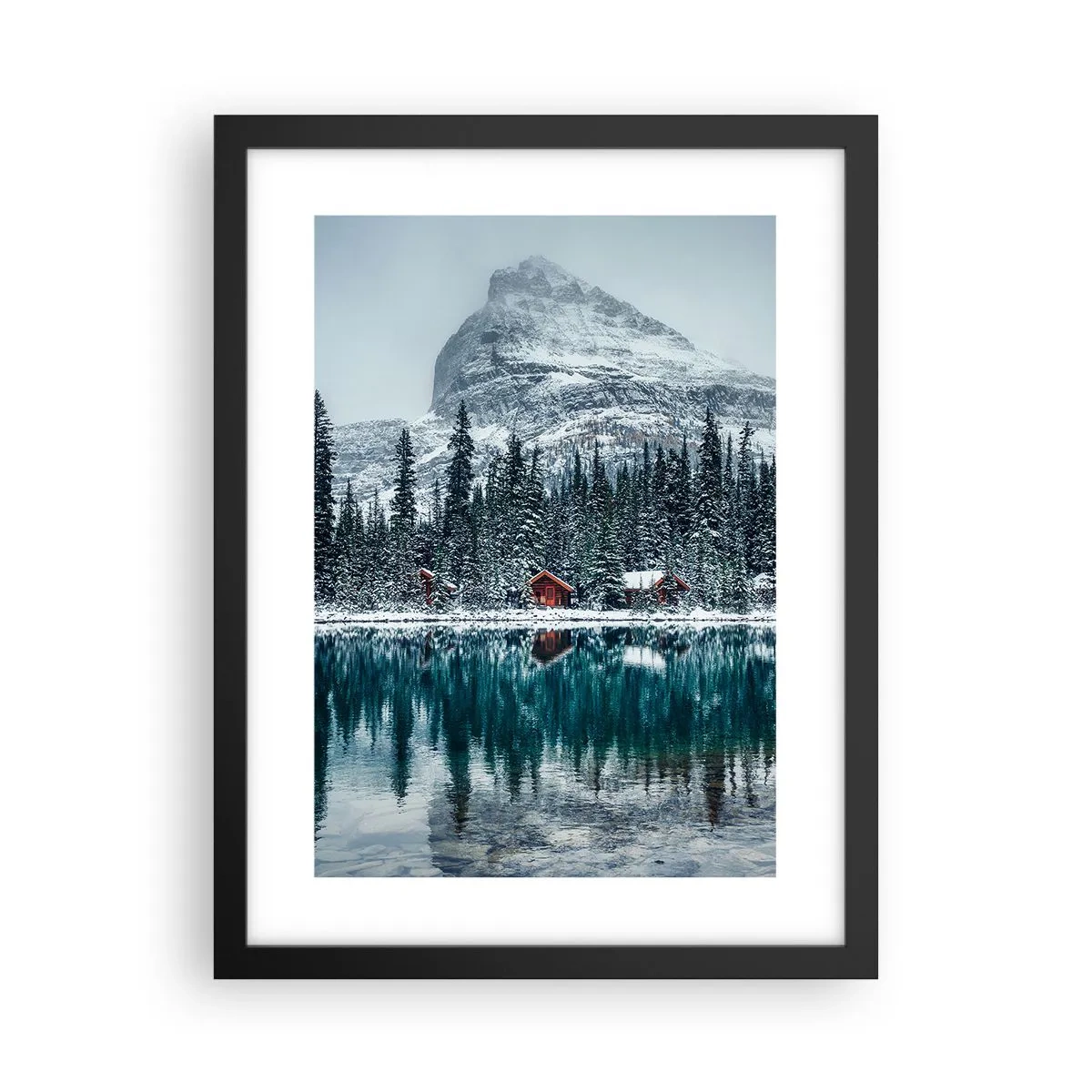 Poster in einem schwarzem Rahmen - Kanadischer Rückzug - 30x40 cm