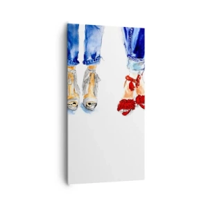 Bild auf Leinwand - Leinwandbild - Vielleicht gehen wir spazieren? - 65x120 cm