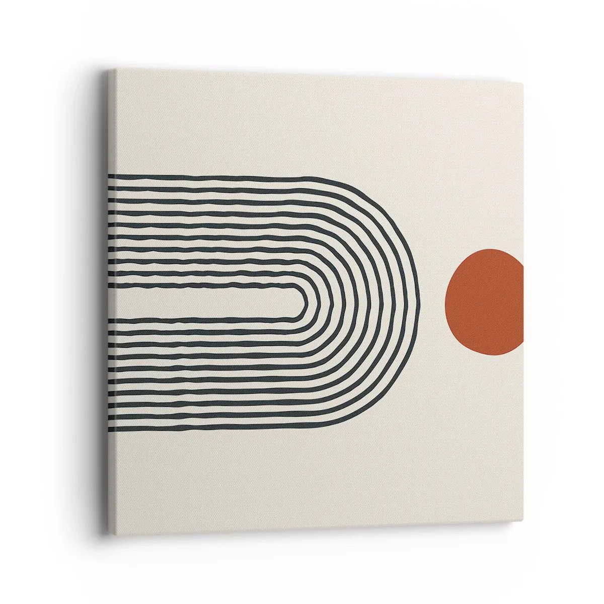 Bild auf Leinwand - Leinwandbild - Magnetismus von Formen und Farben - 40x40 cm