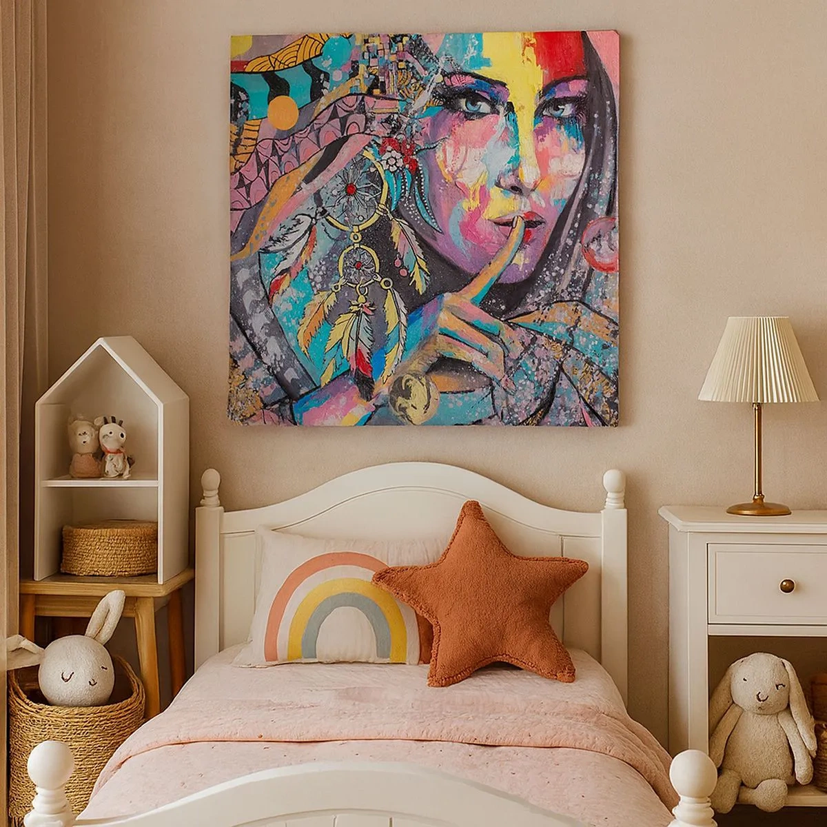 Bild auf Leinwand - Leinwandbild - Sei still, bis du verstehst - 30x30 cm