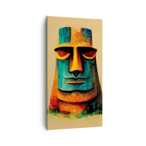 Bild auf Leinwand - Leinwandbild - Statuenhaft und sympathisch - 55x100 cm