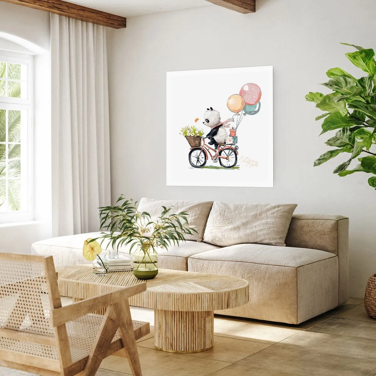 Poster - Glücklicher Tag - 40x40 cm