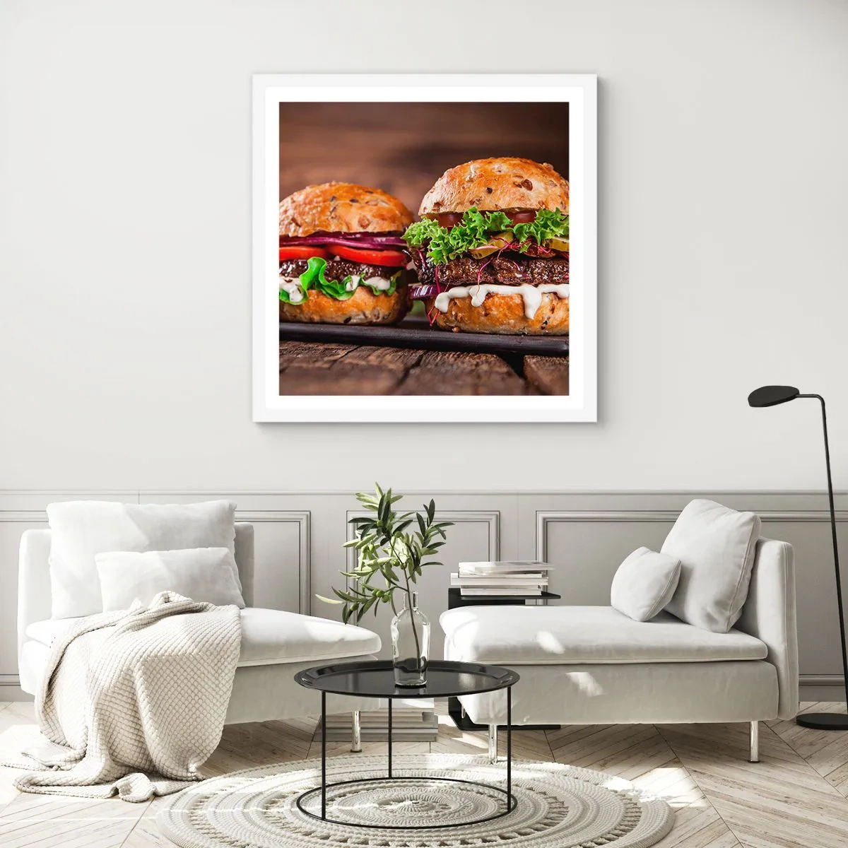 Poster in einem weißen Rahmen - Amerikanischer Traum - 30x30 cm