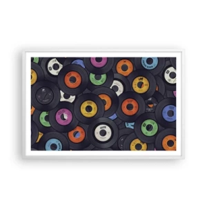 Poster in einem weißen Rahmen - Farben der Klassiker - 91x61 cm