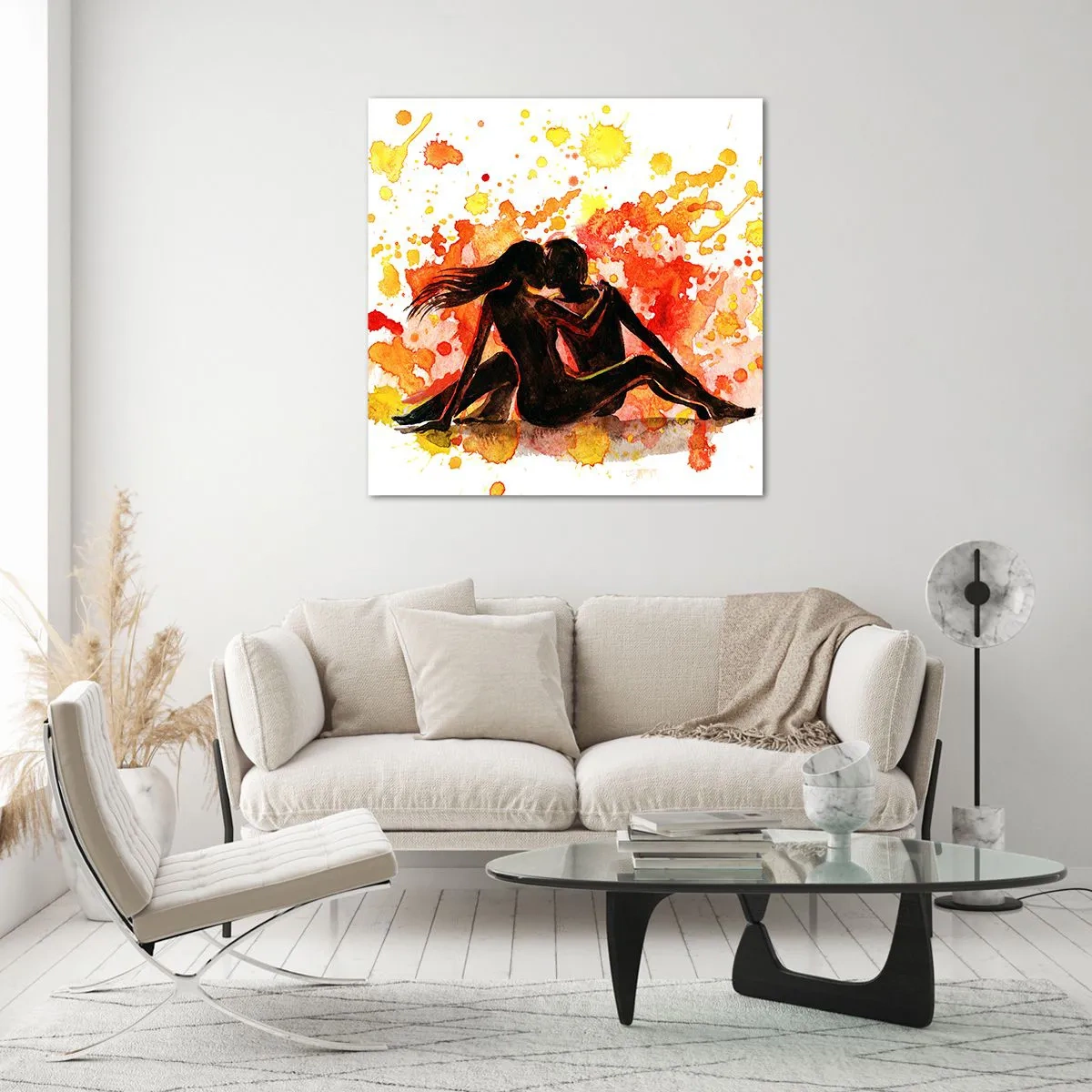 Glasbild - Bild auf glas - Und es war Licht - 60x60 cm