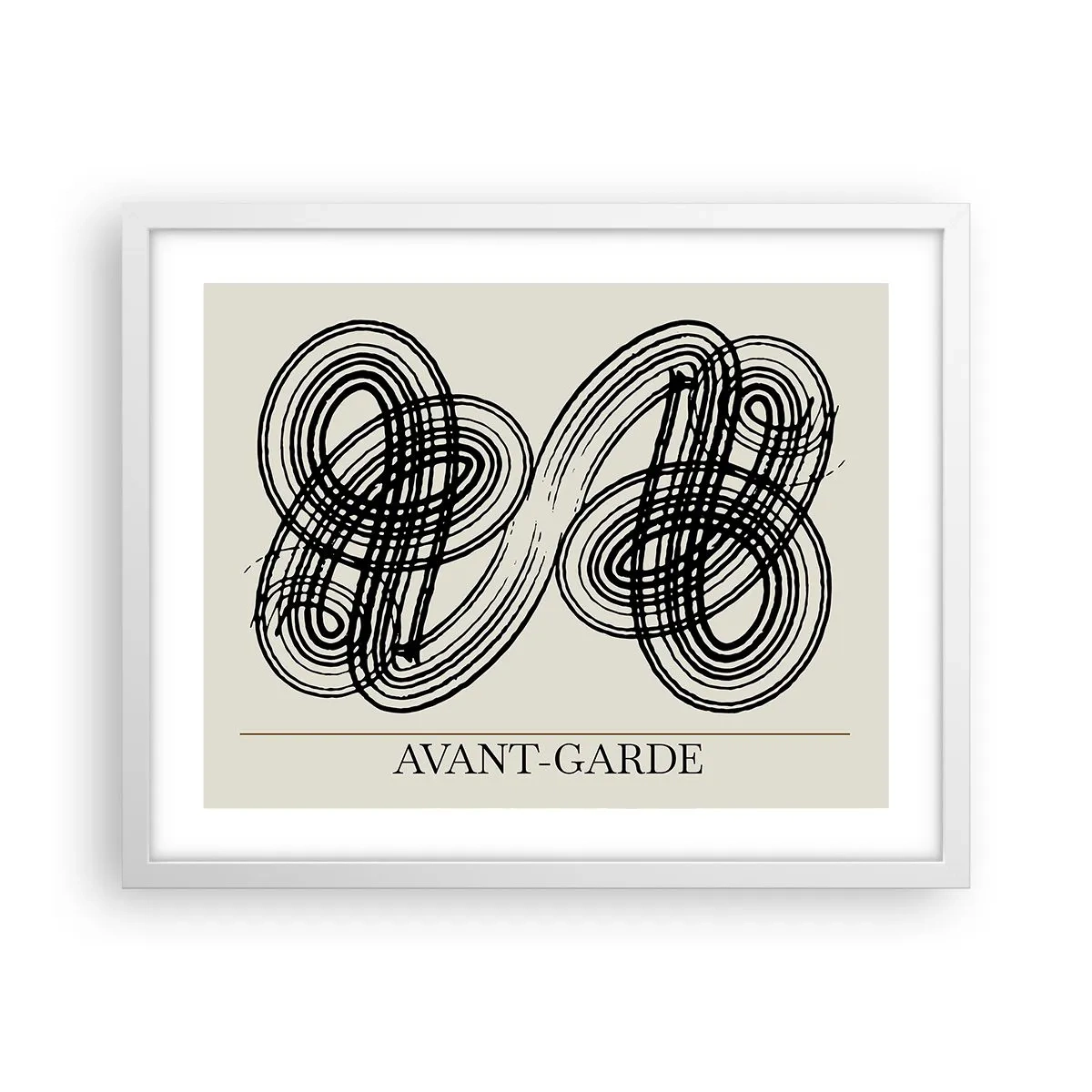 Poster in einem weißen Rahmen - Es kam spontan heraus - 50x40 cm
