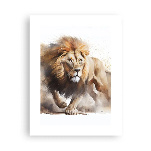 Poster - Der König zog um - 30x40 cm