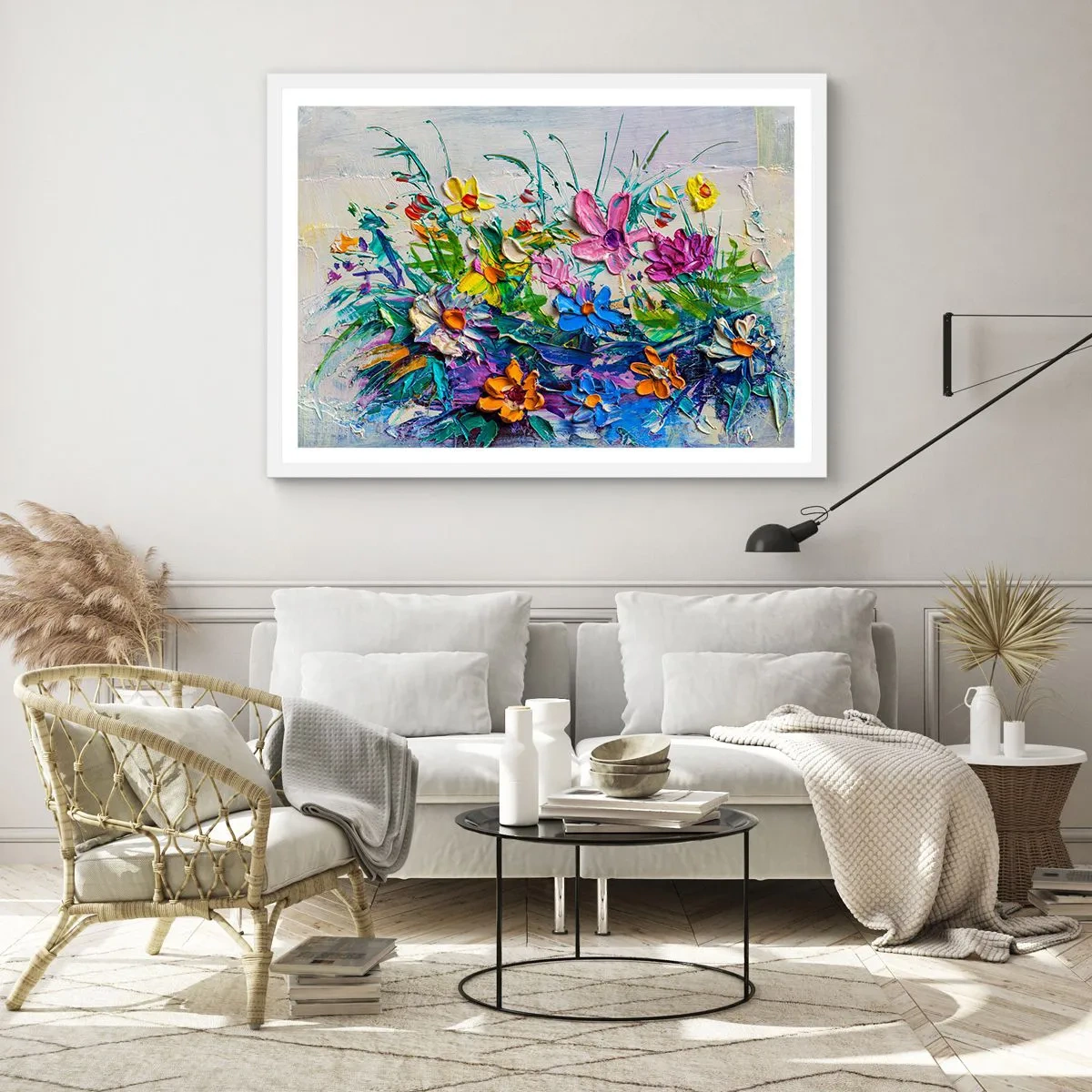 Poster in einem weißen Rahmen - Überhaupt kein Stillleben - 70x50 cm