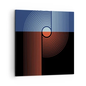 Bild auf Leinwand - Leinwandbild - In einer geometrischen Umarmung - 50x50 cm