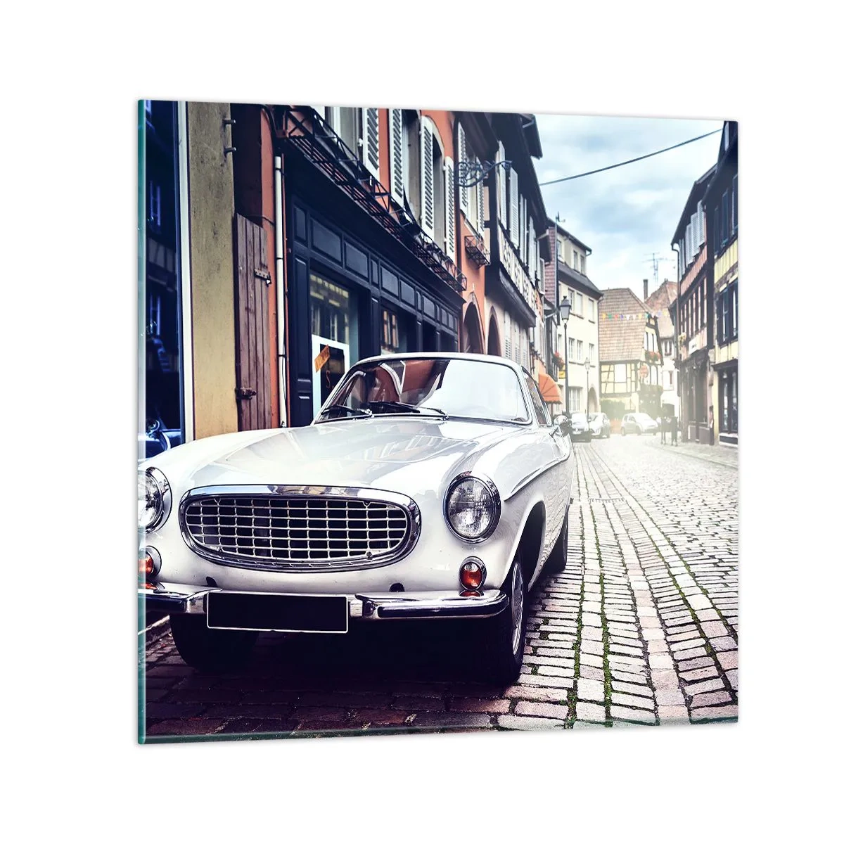 Glasbild - Bild auf glas - Die Vergangenheit ist heute - 50x50 cm