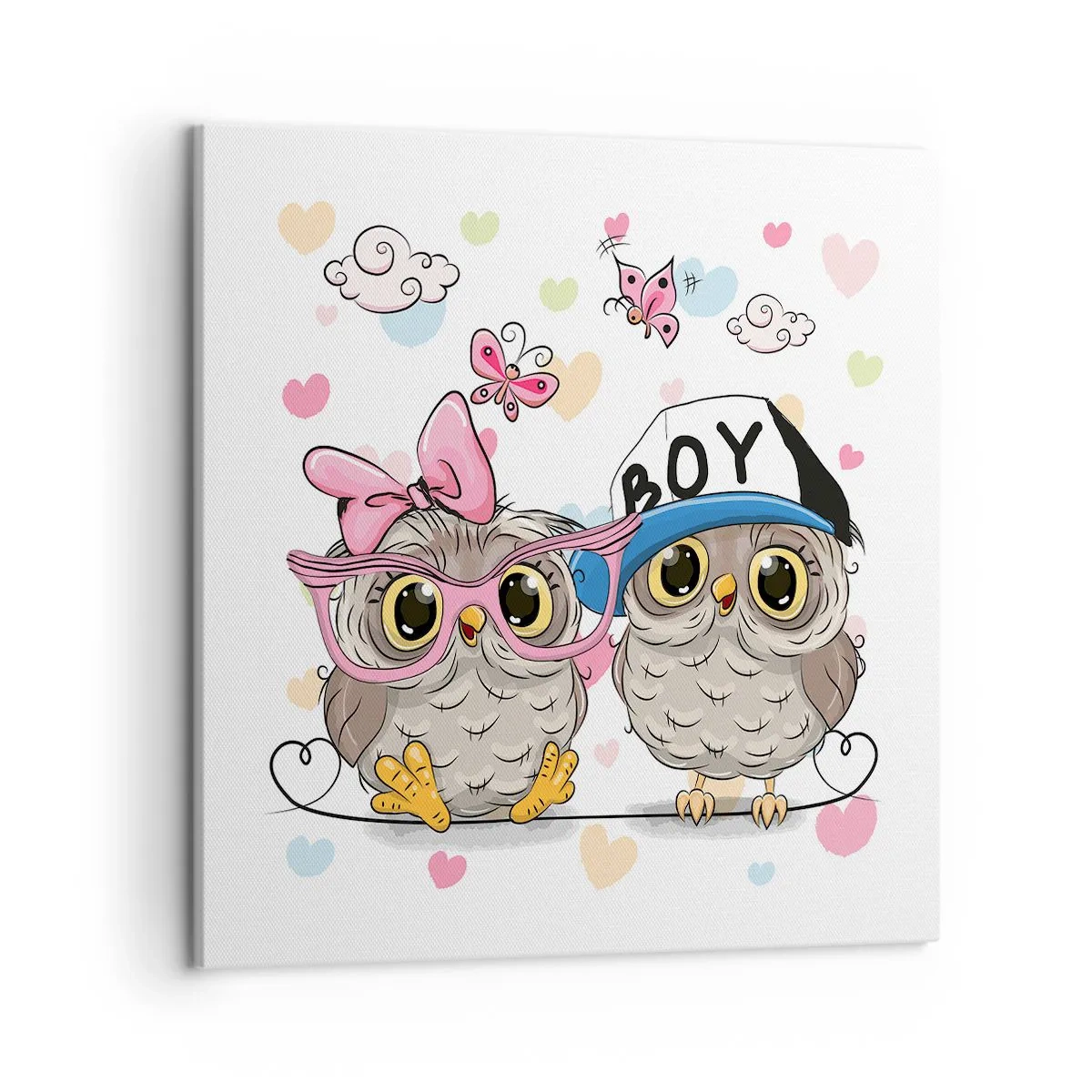 Bild auf Leinwand - Leinwandbild - Lass uns Liebe machen! - 50x50 cm