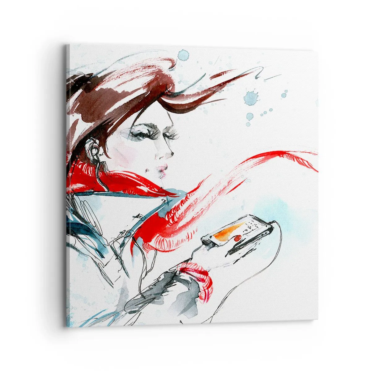 Bild auf Leinwand - Leinwandbild - Mit mir stimmt was nicht - 70x70 cm