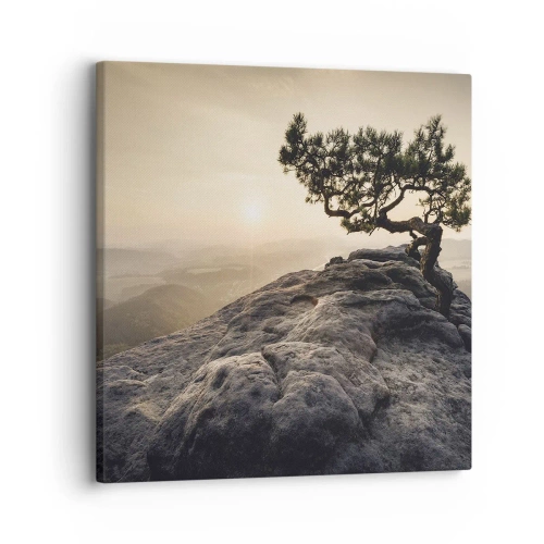 Bild auf Leinwand - Leinwandbild - Das Leben gewinnt immer - 30x30 cm