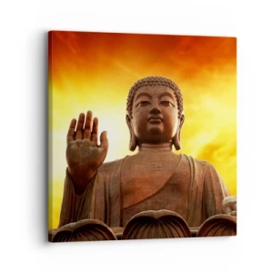 Bild auf Leinwand - Leinwandbild - Frieden der Welt - 30x30 cm