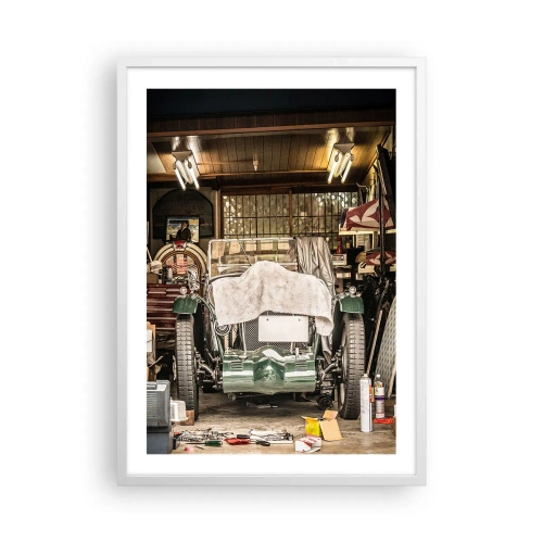 Poster in einem weißen Rahmen - Zurück in die Vergangenheit - 50x70 cm