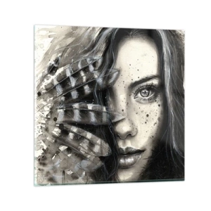 Glasbild - Bild auf glas - Wilde Schönheit - 50x50 cm