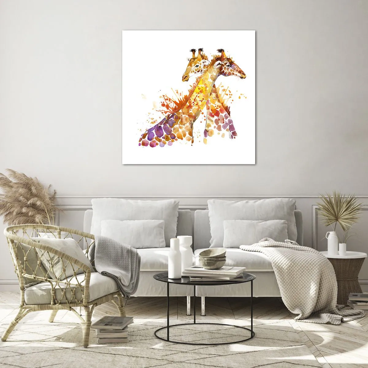 Glasbild - Bild auf glas - Ist es Freundschaft oder ist es Baby? - 50x50 cm