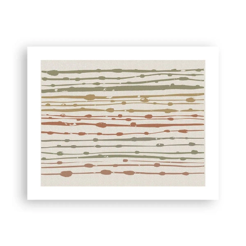 Poster - Musikalische Notation von Farben - 50x40 cm