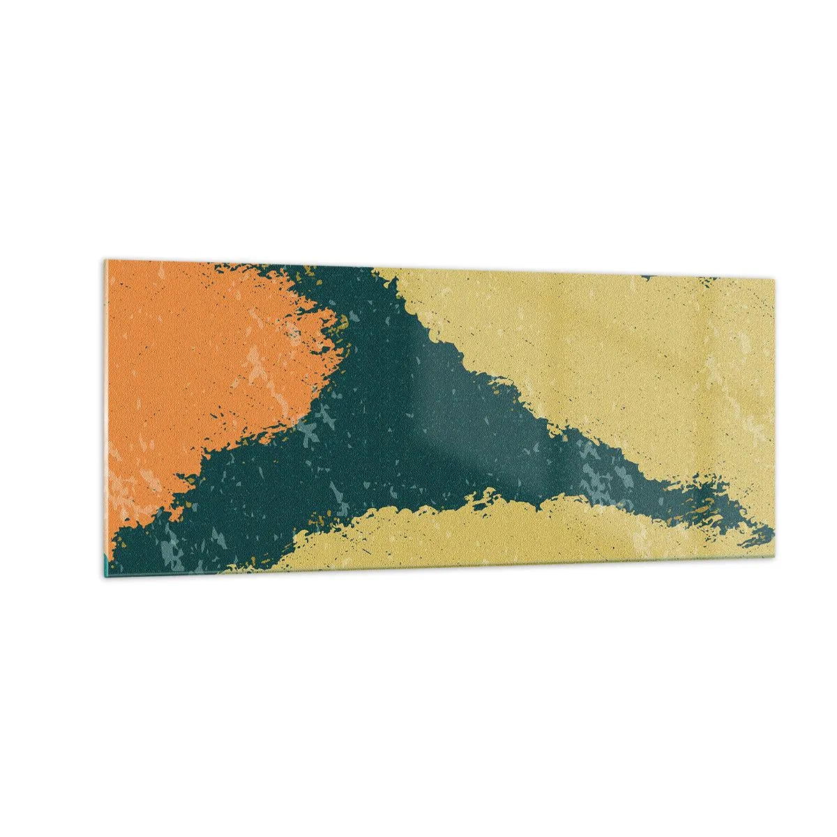 Glasbild - Bild auf glas - Abstraktion – langsame Bewegung - 100x40 cm