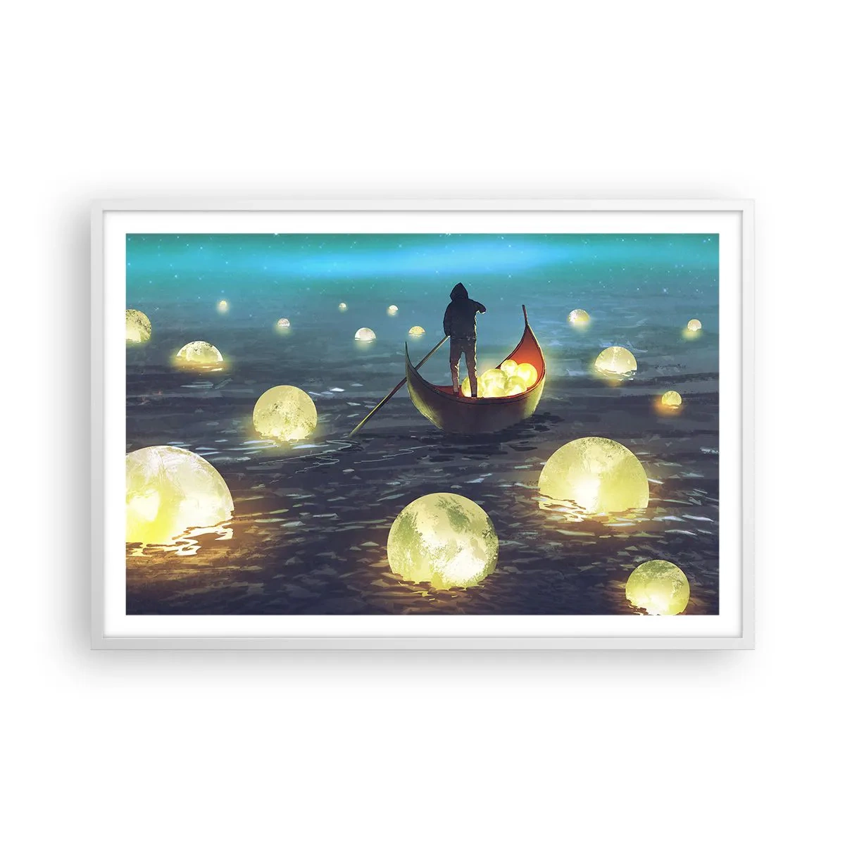 Poster in einem weißen Rahmen - Dinge, von denen Philosophen nie geträumt haben - 91x61 cm