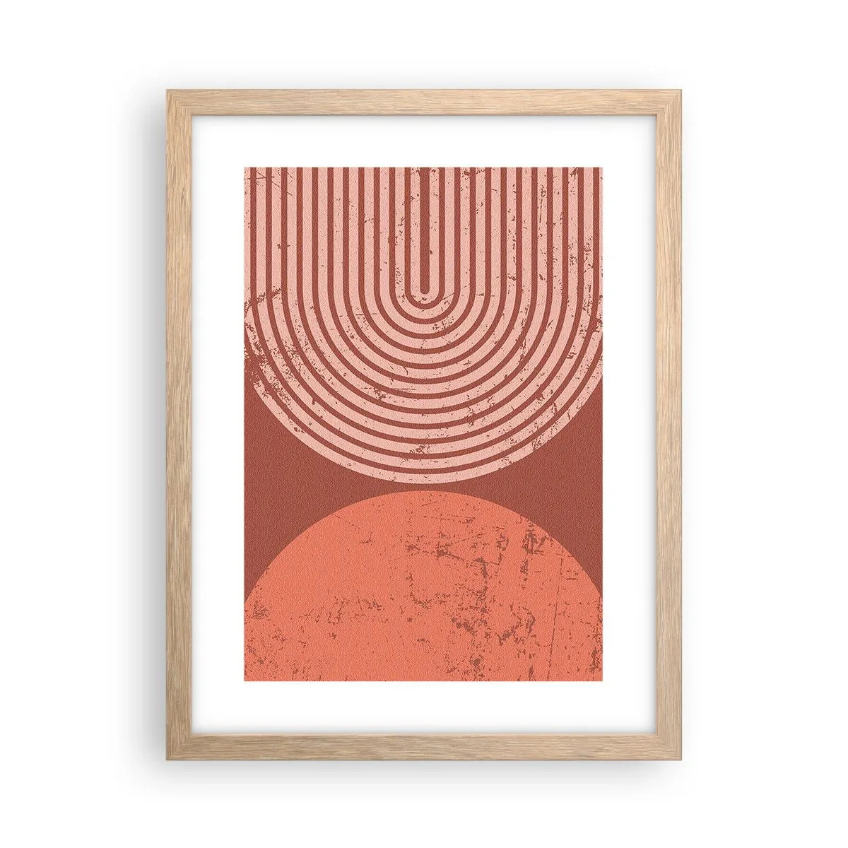 Poster in einem Rahmen aus heller Eiche - Enge Beziehung - 30x40 cm