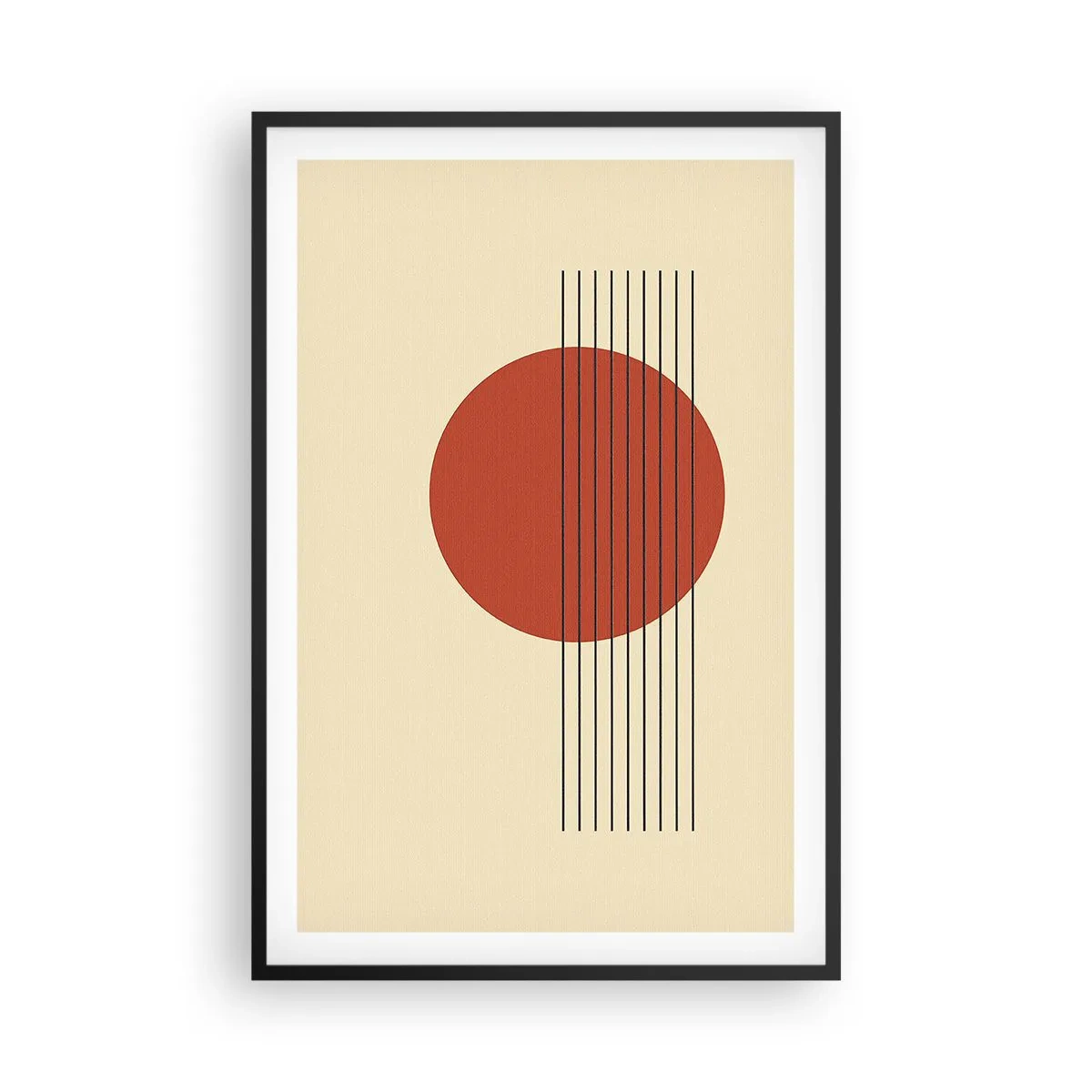 Poster in einem schwarzem Rahmen - Immer wieder und weiter - 61x91 cm