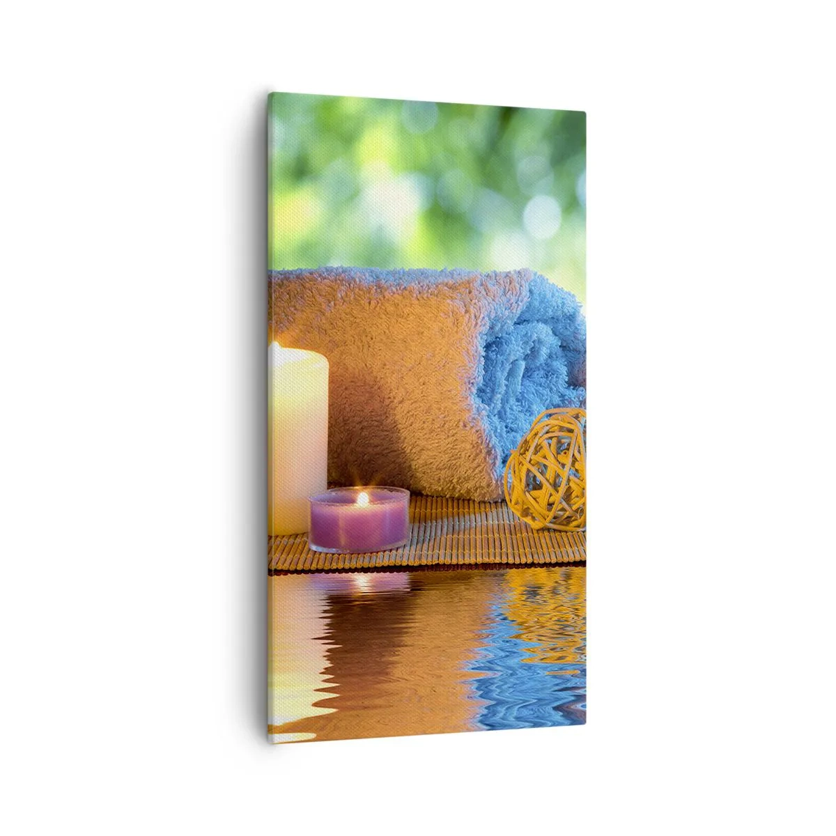 Bild auf Leinwand - Leinwandbild - Zeit für den Körper - 55x100 cm