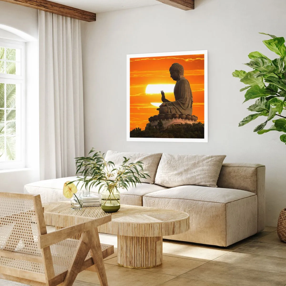 Poster - Keine Angst vor der Welt - 60x60 cm