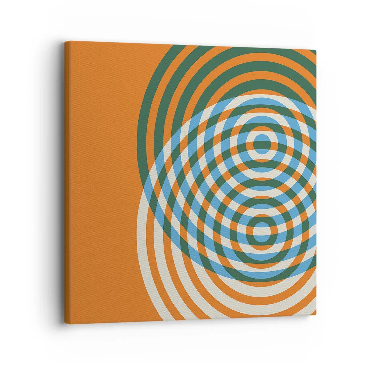 Bild auf Leinwand - Leinwandbild - Abstrakte kreisförmige Variation - 30x30 cm