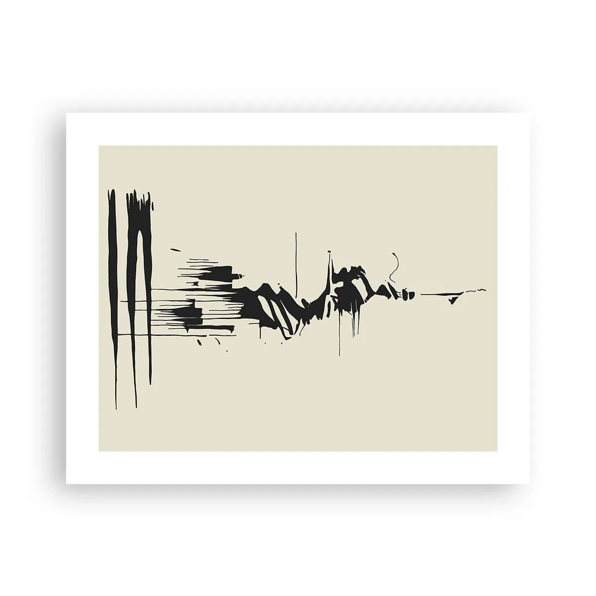 Poster - Hastige Abstraktion - 50x40 cm