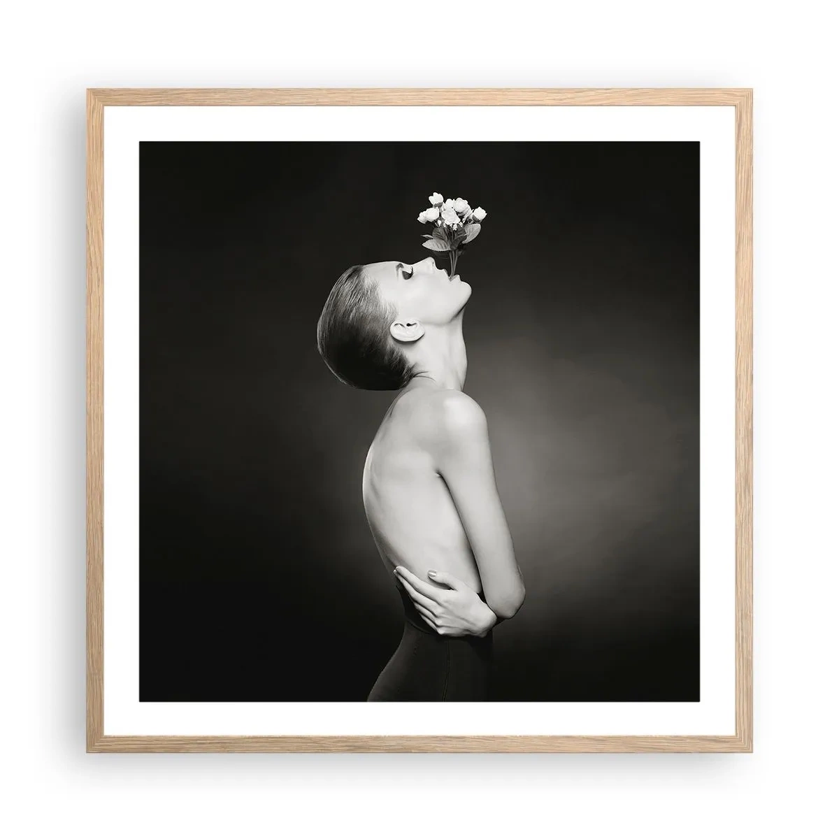 Poster in einem Rahmen aus heller Eiche - Exzentrische Eleganz - 60x60 cm