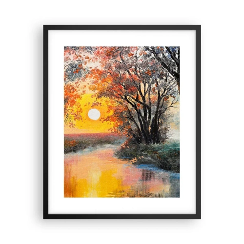 Poster in einem schwarzem Rahmen - Herbststimmung - 40x50 cm