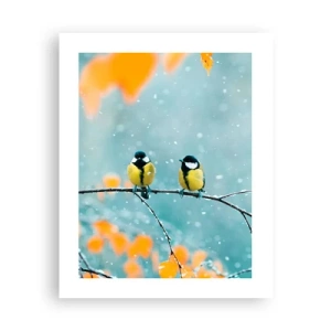 Poster - Vogelklatsch - 40x50 cm