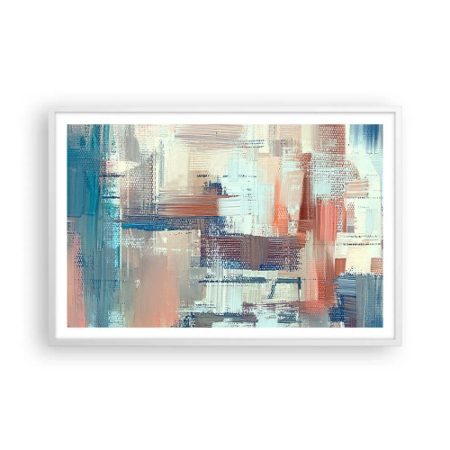 Poster in einem weißen Rahmen - Zum Licht kommen - 91x61 cm