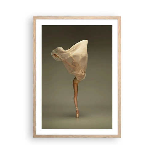 Poster in einem Rahmen aus heller Eiche - Es wird bald auffliegen - 50x70 cm