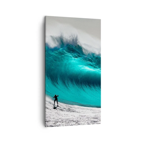 Bild auf Leinwand - Leinwandbild - Herausforderung angenommen - 45x80 cm