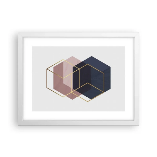 Poster in einem weißen Rahmen - Die Kraft der Einfachheit - 40x30 cm