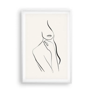 Poster in einem weißen Rahmen - Eine Welle der Melancholie - 61x91 cm