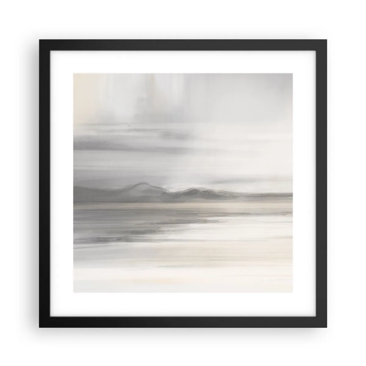 Poster in einem schwarzem Rahmen - Nachdenkliche Distanz - 40x40 cm