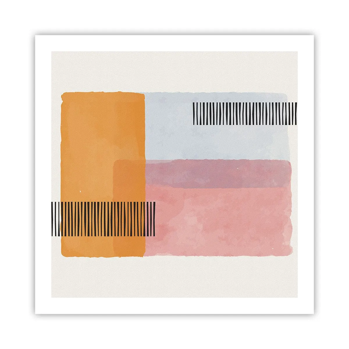 Poster - Von Ecke zu Ecke - 60x60 cm