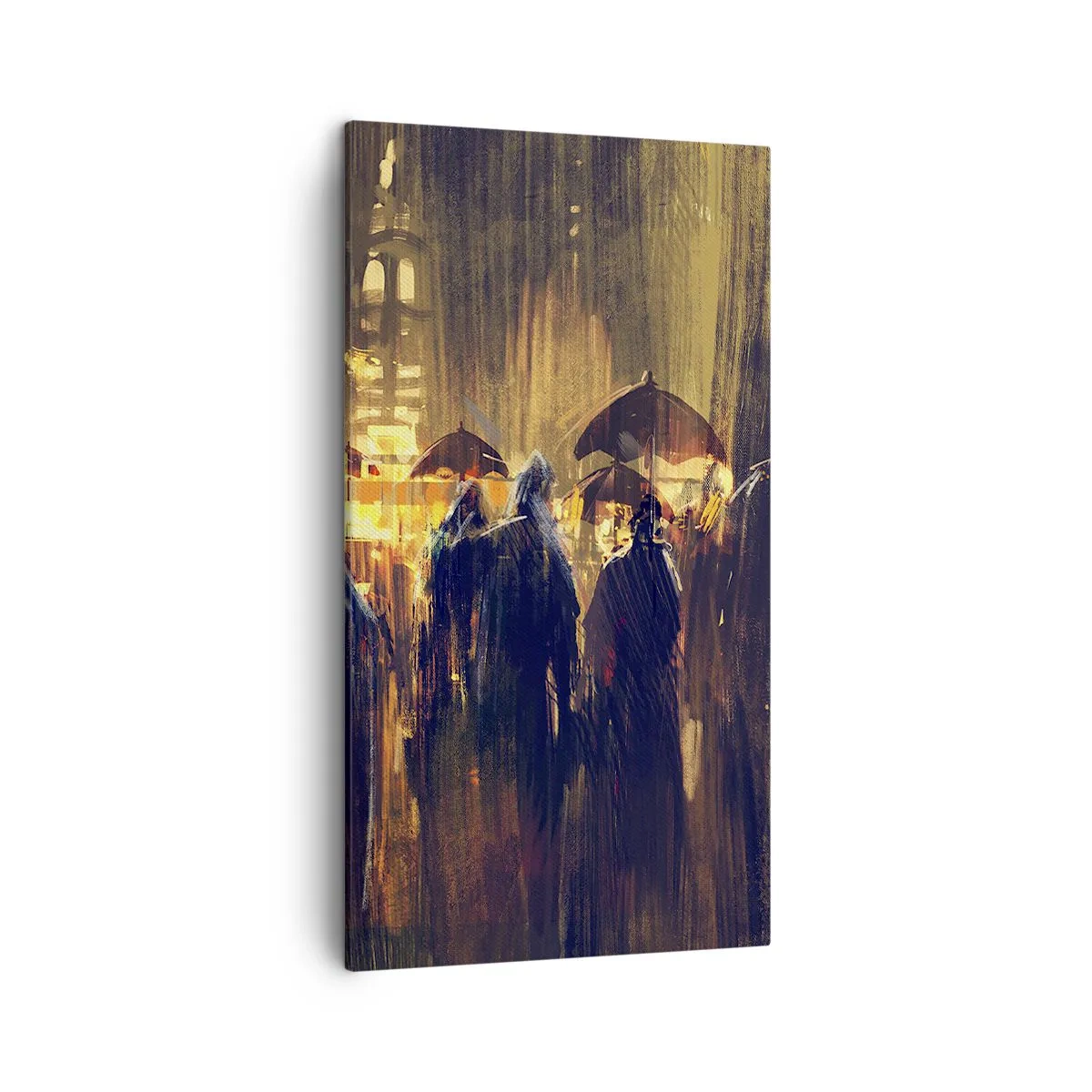 Bild auf Leinwand - Leinwandbild - Anhänger des Regens - 45x80 cm