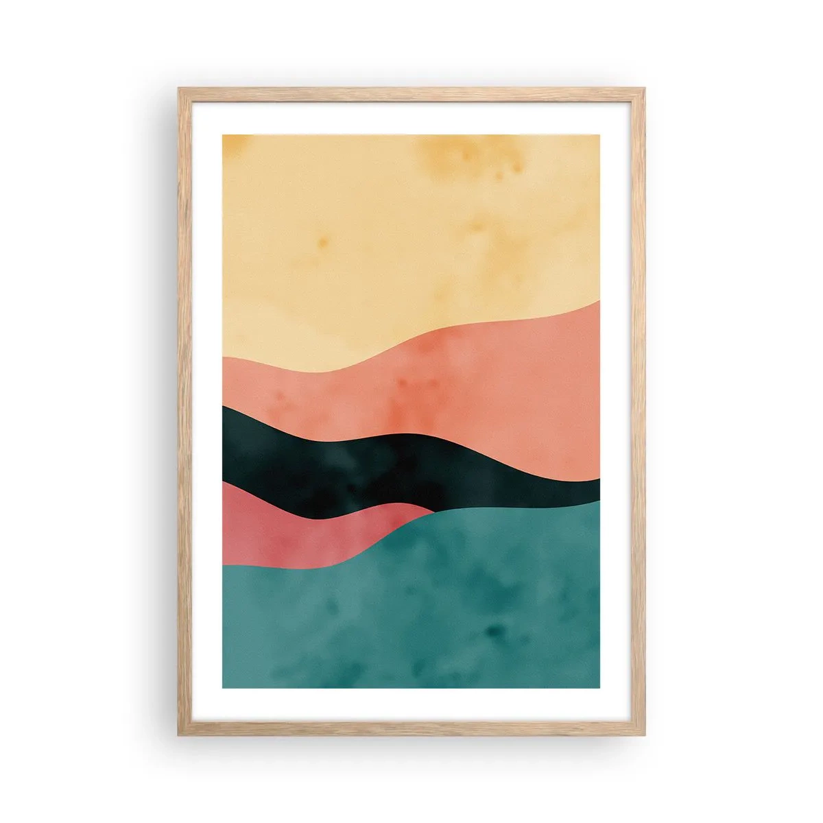 Poster in einem Rahmen aus heller Eiche - Konforme Nichtkonformität - 50x70 cm