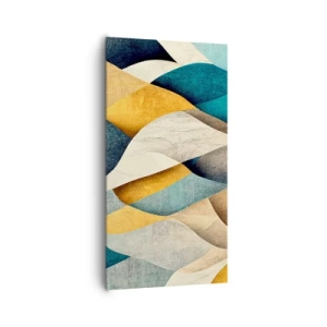 Bild auf Leinwand - Leinwandbild - Rhythmus und Welle - 65x120 cm