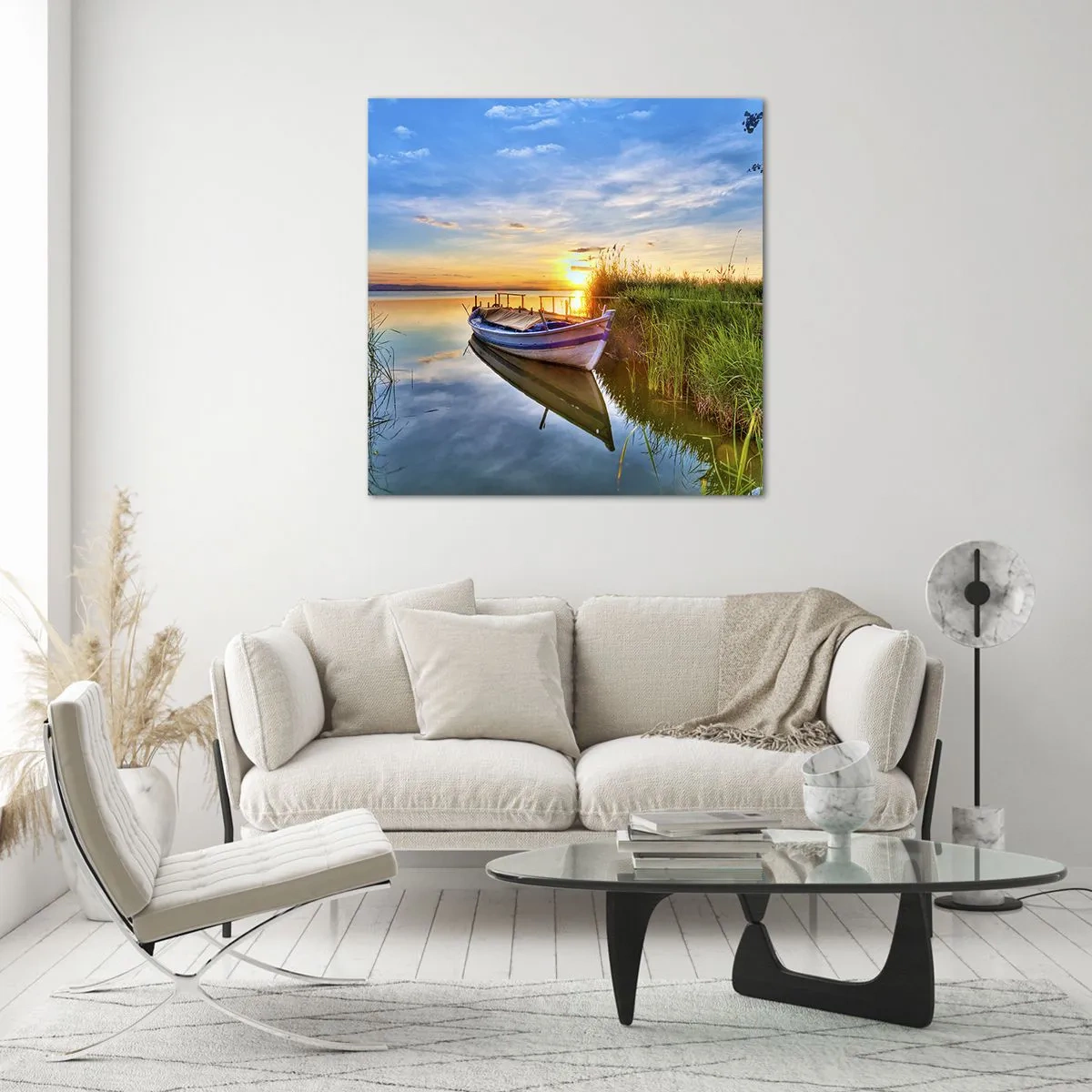 Glasbild - Bild auf glas - Bucht erfüllter Träume - 40x40 cm