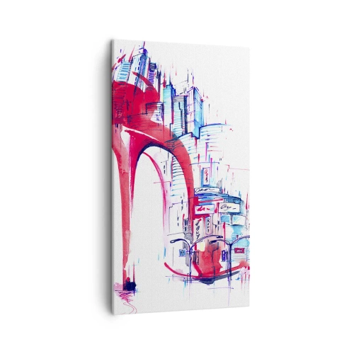 Bild auf Leinwand - Leinwandbild - Ein Großstadt-Dandy - 45x80 cm