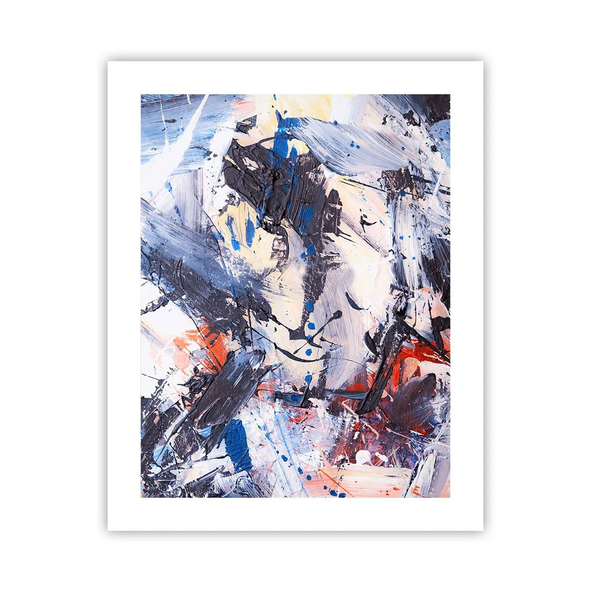 Poster - Verrückter Tanz der Abstraktion - 40x50 cm